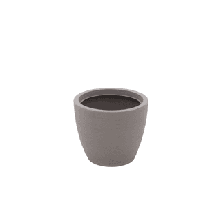 Vaso Tramontina Asteca em Polietileno Concreto com Prato 32 cm