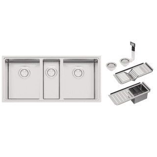 Cuba Tramontina Design Collection Quadrum 2.5C 34 em Aço Inox com Acessórios