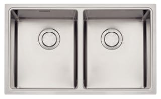 Cuba Tramontina Design Collection Quadrum 2C 34 em Aço Inox com Acabamento Scotch Brite