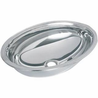 Cuba Oval Pequena 36 x 26 x 11cm Aço Inox 304 Polida Aba Infinita Tecnocuba