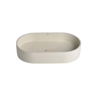 Cuba de Apoio Oval Doka Off White Terrazzo