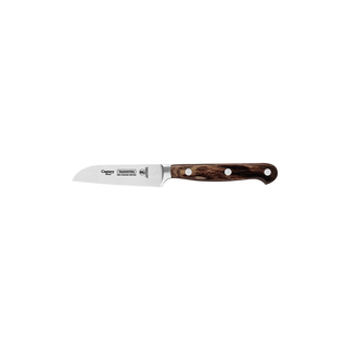 Faca para Legumes e Frutas Tramontina Century Wood com Lâmina em Aço Inox e Cabo de Madeira Tratada Castanho 3"