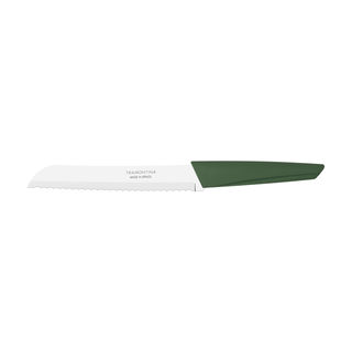 Faca para Pão Tramontina LYF com Lâmina em Aço Inox e Cabo de Polipropileno PCR Verde Natureza 7"