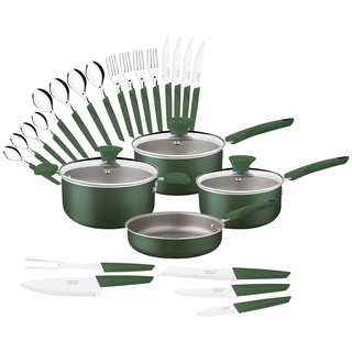 Kit Cozinha Tramontina Lyf Verde Natureza 25 Peças