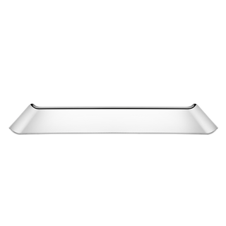 Bandeja Tramontina Quadrata Retangular em Aço Inox Alto Brilho 38x17 cm