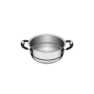 Cozi-Vapore Tramontina Duo Silicone em Aço Inox com Alças em Silicone 16 cm 1,6 L