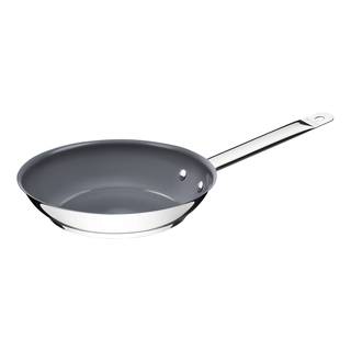 Frigideira Rasa Tramontina Professional em Aço Inox com Fundo Triplo e Revestimento Interno Cerâmico Grafite 26 cm 2 L