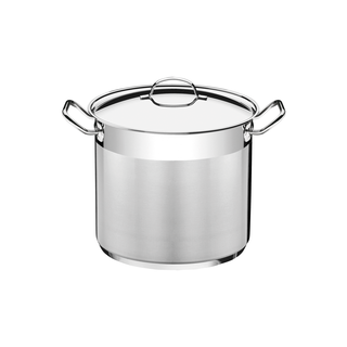 Caldeirão Tramontina Professional em Aço Inox Fundo Triplo com Tampa e Alças 24 cm 9,6 L