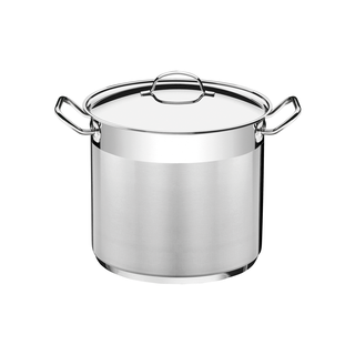 Caldeirão Tramontina Professional em Aço Inox Fundo Triplo com Tampa e Alças 28 cm 15,7 L