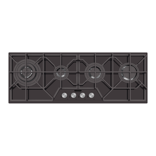 Cooktop à Gás Tramontina Slim Glass Full 4GG B 100 Semiprofissional com Acendimento Superautomático 4 Queimadores