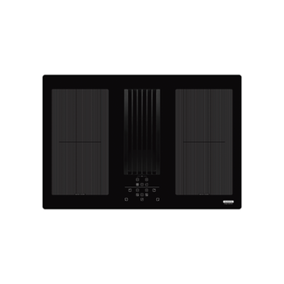 Cooktop Indução Tramontina Duo 4EI 80 com coifa integrada em modo depuração 220 V