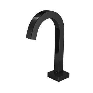 Torneira de Mesa Bica Baixa Touchless para Lavatório Deca Tube Black Noir