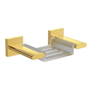 Saboneteira Deca com Base em Resina | Polo - Gold