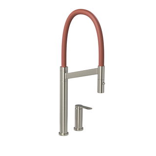 Misturador Monocomando Deca de Mesa para Cozinha | Deca Colore - Inox e Terracota