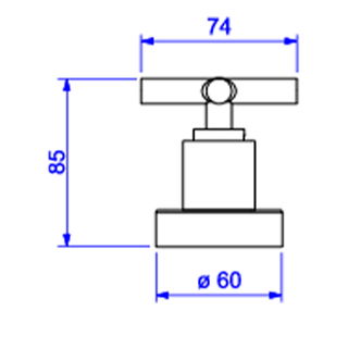 Acabamento para Registro de Pressão Deca 1/2" e 3/4" com Mecanismo 1/2 Volta | Duna Clássica - Red Gold