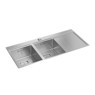 Cuba Dupla Deca para Cozinha em Inox 116cm | Wish