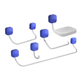 Kit de Capinhas em Silicone Deca para Acessório com 7 Capas Pix - Azul