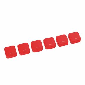 Kit de Capinhas em Silicone Deca para Acessório com 7 Capas Pix - Vermelho