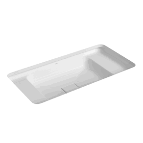 Cuba de Embutir com Mesa Retangular 60cm Deca Slim Branco