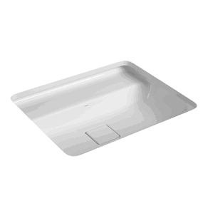 Cuba de Embutir com Mesa Retangular 50cm Deca Slim Branco