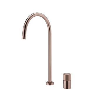 Monocomando bica alta de mesa para cozinha Mix&Match cobre escovado