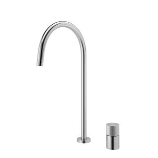 Monocomando bica alta de mesa para cozinha Mix&Match inox escovado