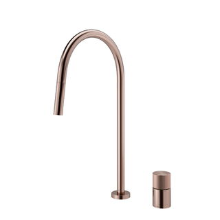 Monocomando de mesa para cozinha com Ducha Retrátil Mix&Match cobre escovado