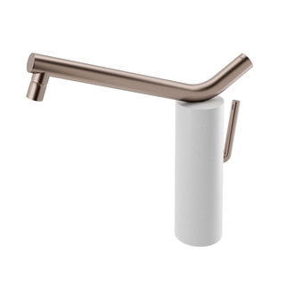 Monocomando de mesa para cozinha Naiade cobre escovado/giz