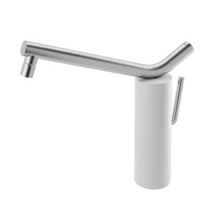 Monocomando de mesa para cozinha Naiade inox escovado/giz