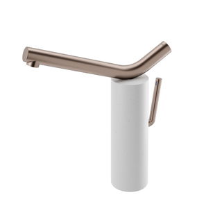 Monocomando de mesa para lavatório Naiade cobre escovado/giz