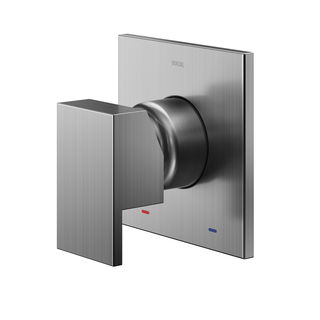Acabamento monocomando para chuveiro 3/4" alta vazão New Edge/Minima grafite escovado