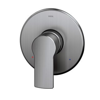 Acabamento monocomando para chuveiro e ducha higiênica 1/2" Argon grafite escovado