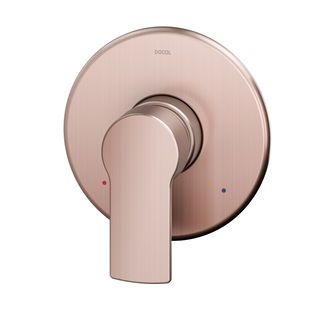 Acabamento monocomando para chuveiro e ducha higiênica 1/2" Argon cobre escovado