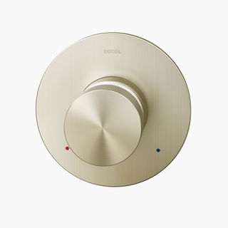 Acabamento monocomando para chuveiro e ducha higiênica 1/2" Mix&Match níquel escovado