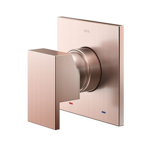 Acabamento monocomando para chuveiro e ducha higiênica 1/2" New Edge/Minima cobre escovado
