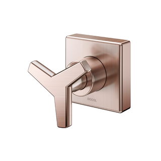 Acabamento para registro base Fabrimar 1/2", 3/4" e 1" DocolCity cobre escovado