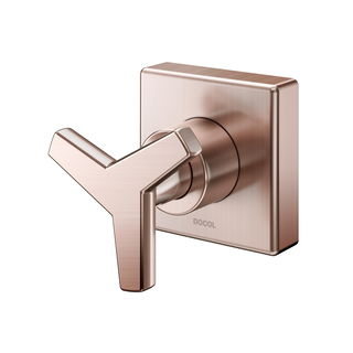 Acabamento para registro DocolBase 1/2", 3/4" e 1" DocolCity cobre escovado