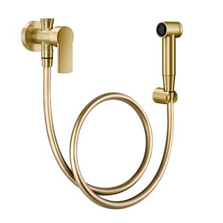Ducha higiênica com registro e derivação 1/2" Argon ouro escovado