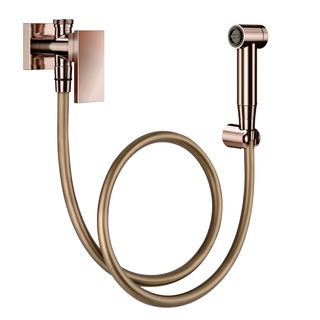 Ducha higiênica com registro e derivação New Edge cobre polido