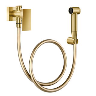 Ducha higiênica com registro e derivação New Edge ouro escovado
