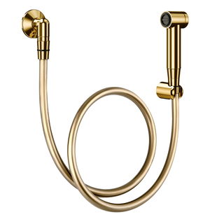 Ducha higiênica com gatilho de parede Luxo ouro polido