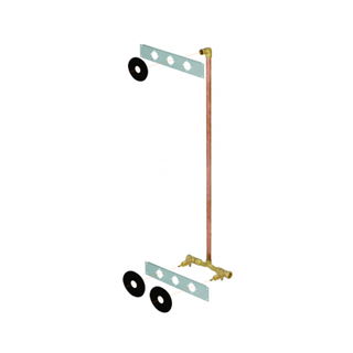 Kit misturador chuveiro roscável 1/2" joelho G1/2" com travessa de 40cm