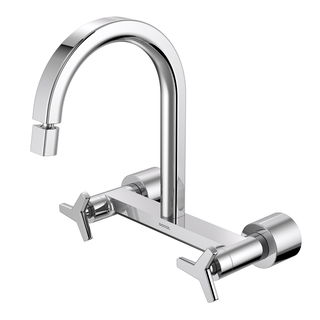 Misturador bica alta de parede para cozinha DocolCity cromado