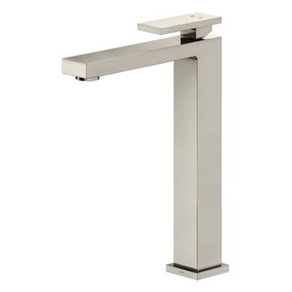 Monocomando para banheiro bica alta New Edge níquel escovado