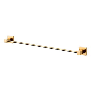 Porta-toalha bastão 642 mm Square ouro polido