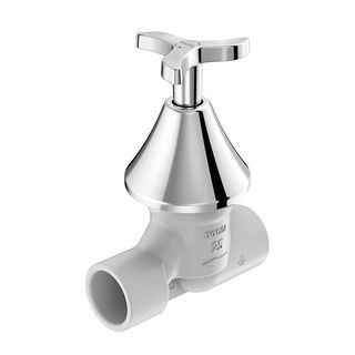 Registro baseTec PVC cerâmico 25mm com acabamento Nova Pertutti