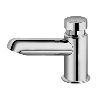 Torneira bica baixa de mesa para lavatório PressMatic Alfa cromado