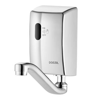 Torneira de parede DocolSensor on/off embutido para lavatório DocolTronic Zenit cromado