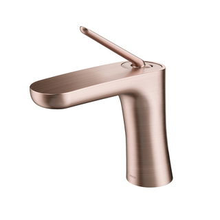 Torneira bica baixa de mesa para lavatório DocolKaila cobre escovado