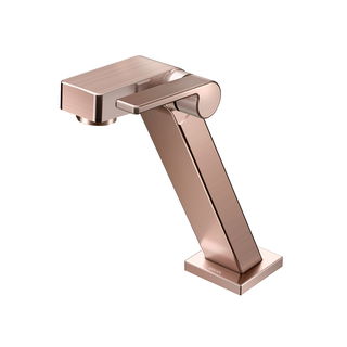 Torneira bica baixa de mesa para lavatório DocolStillo cobre escovado